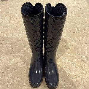 Hunter quilted rain boots